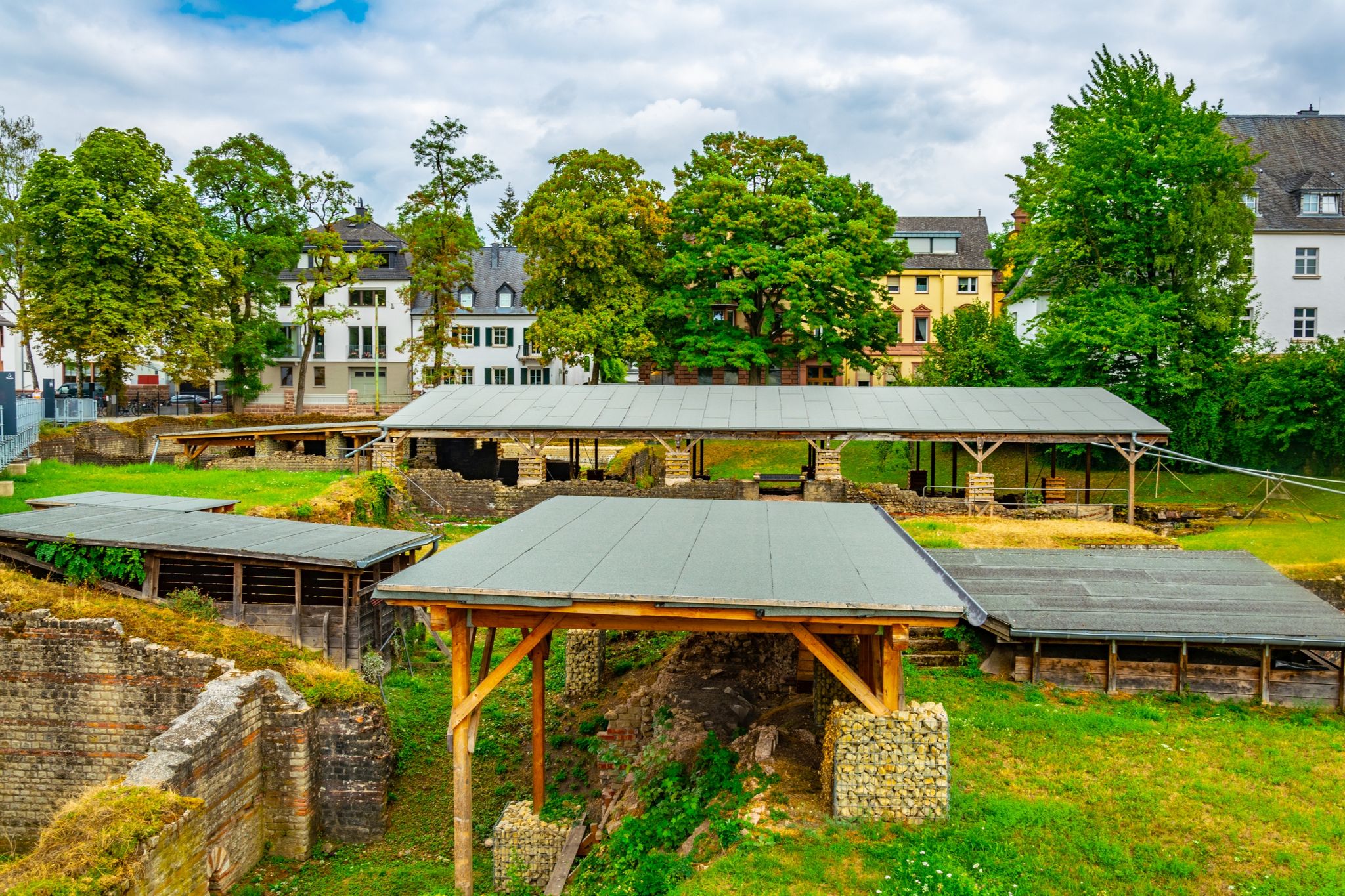 Photo of Ruins of Barbarathermen in Trier, Germany.