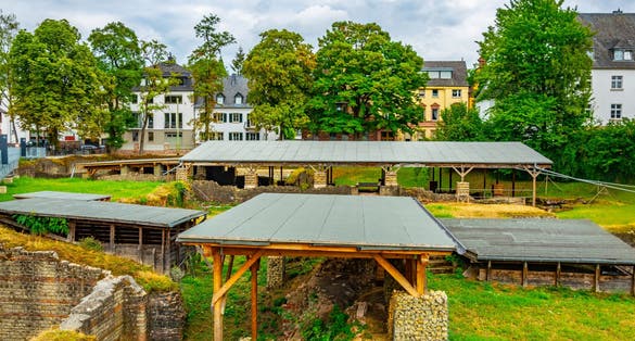 Photo of Ruins of Barbarathermen in Trier, Germany.
