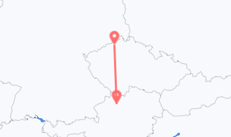 Train tickets from Hörsching to Ústí Nad Labem