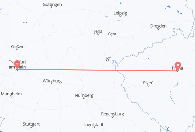 布拉格 到法兰克福