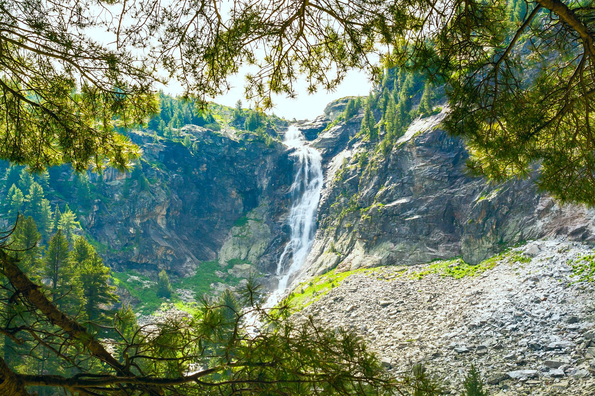 photo of view of highest waterfall in Rila Mountains, Bulgaria - Skakavitsa, Bulgaria.