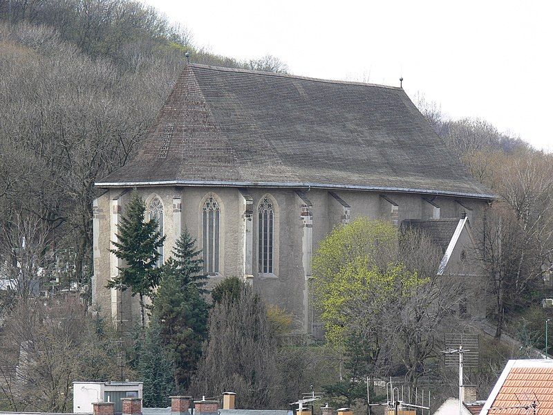photo of view of Gothic Protestant Church of Avas, Miskolc, Hungary.