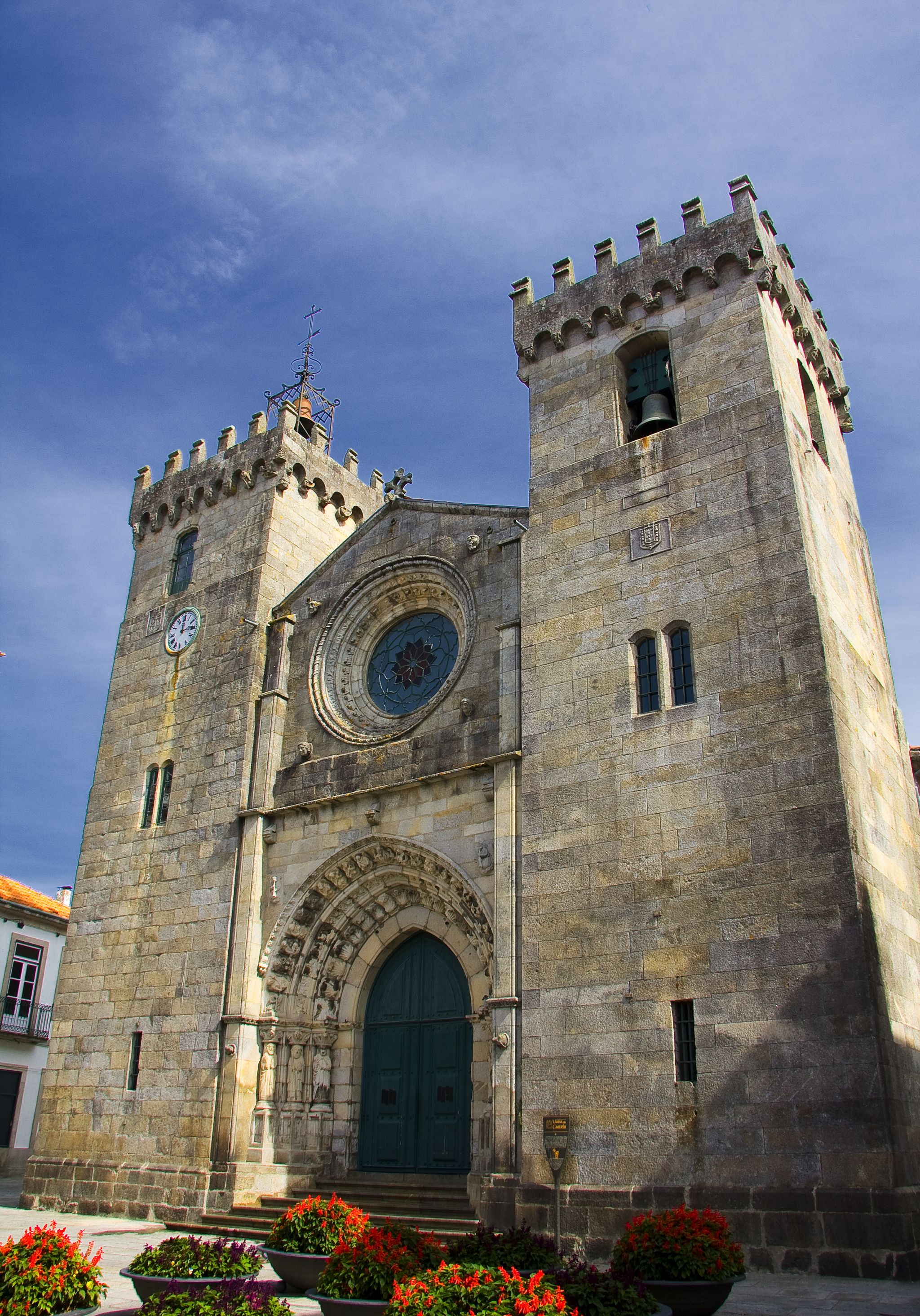 Viana do Castelo Cathedral Roman-gothic styl, in the north of Portugal