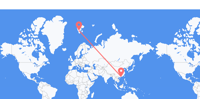 澳門 飞往斯瓦尔巴群岛和扬马延岛
