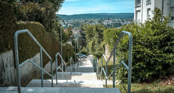 Photo of walk through the town of Pforzheim in Germany.