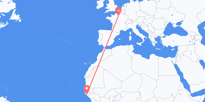 Guinea-Bissau to France