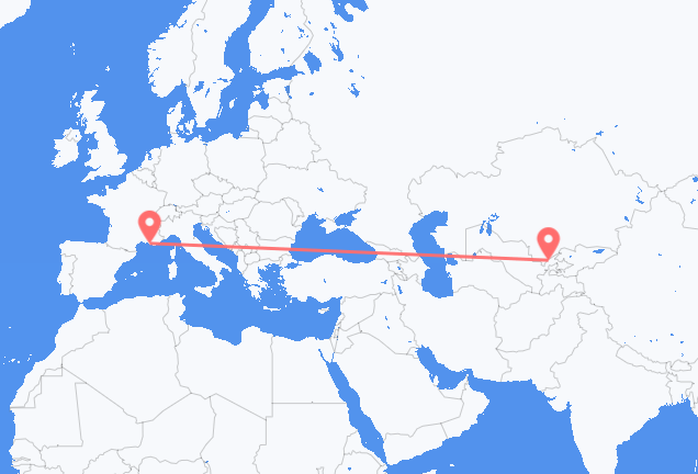 Tashkent to Marseille