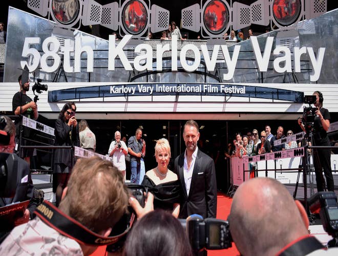 Celebrities on the red carpet at the 58th Karlovy Vary International Film Festival, a major event in Czechia in July..jpg