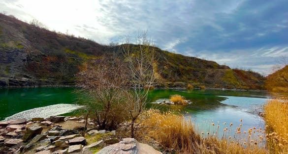 photo of view of Szalajka Valley mine in Hungary. One of the most recommended tourist destinations for families, for a weekend holiday.