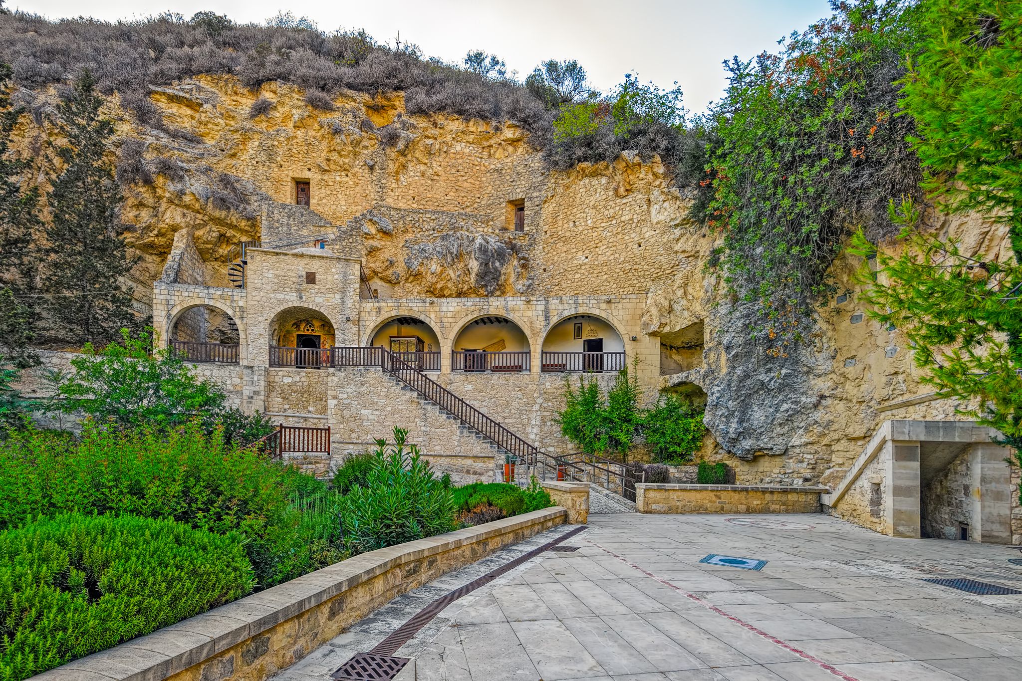 Photo of Hermit Cave of Saint Neophytos monastery (Egkleistra - the cave monastery) Paphos, Cyprus.