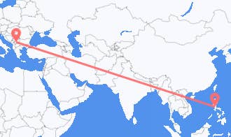 Pristina to Manila
