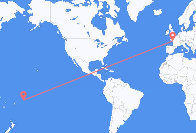 Apia to Nantes