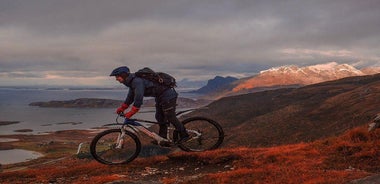 Trail challenge with electric mountainbike