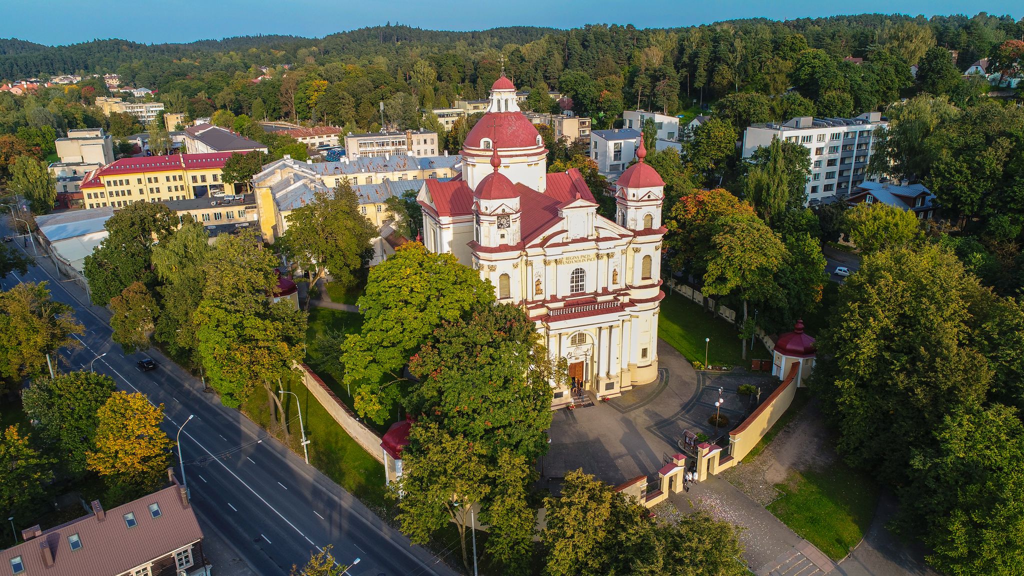 photo of aerial view of st. peter and st. paul's church, Vilnius ,Lithuania.