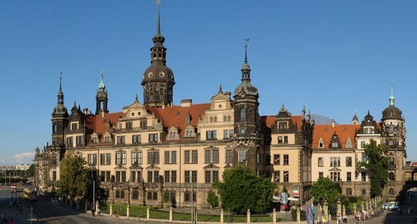 Dresden Castle viewed from Zwinger