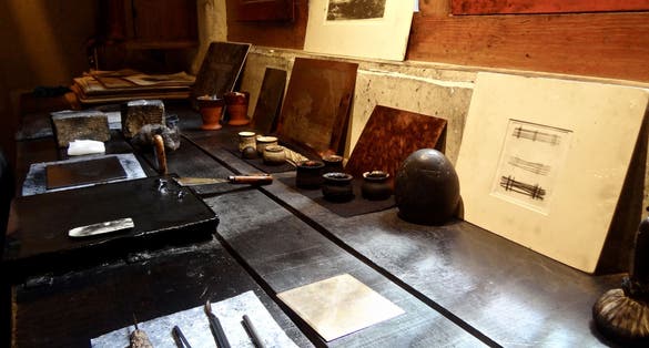 photo of light in the Rembrandt's house, Amsterdam.