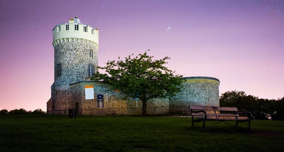 Photo of night shot of Clifton Observatory, Bristol, UK.
