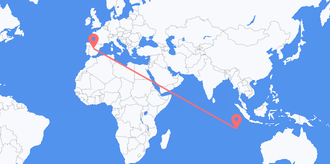 Cocos (Keeling) Islands to Spain