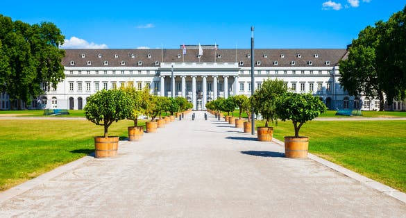 Photo of Electoral Palace or Kurfurstliches Schloss was residence of last Archbishop and Elector of Trier in Koblenz, Germany.