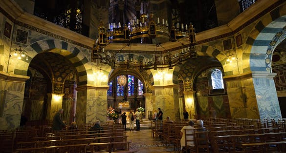 photo of view inside Cathedral - Aachen, Germany.