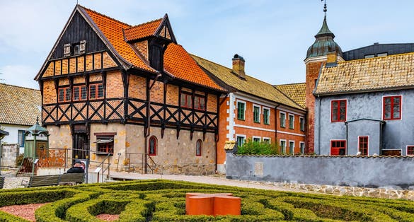 photo of Mansions at the Kulturen open-air museum in Lund, Sweden.