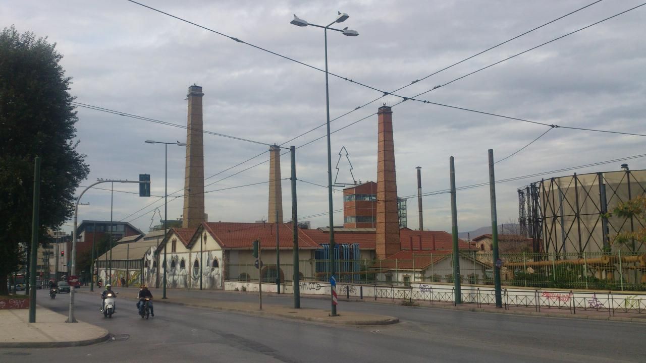 photo of the Technopolis City in cloudy day Athens, Greece,