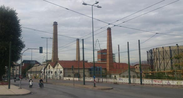 photo of the Technopolis City in cloudy day Athens, Greece,
