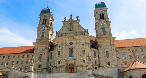 Photo of Benedictine Abbey of Einsiedeln in Switzerland.