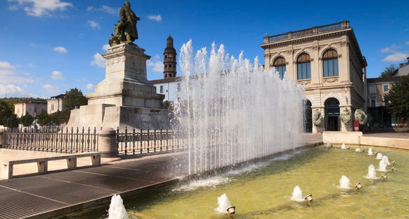 Photo of Gambetta Statue, Cahors Midi-Pyrenees France.