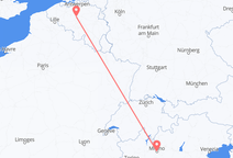 Brüssel nach Mailand