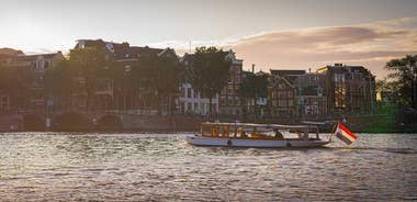 PRIVATE and SAFE Saloon Boat Ride: Amsterdam Canal Cruise & Unlimited Drinks