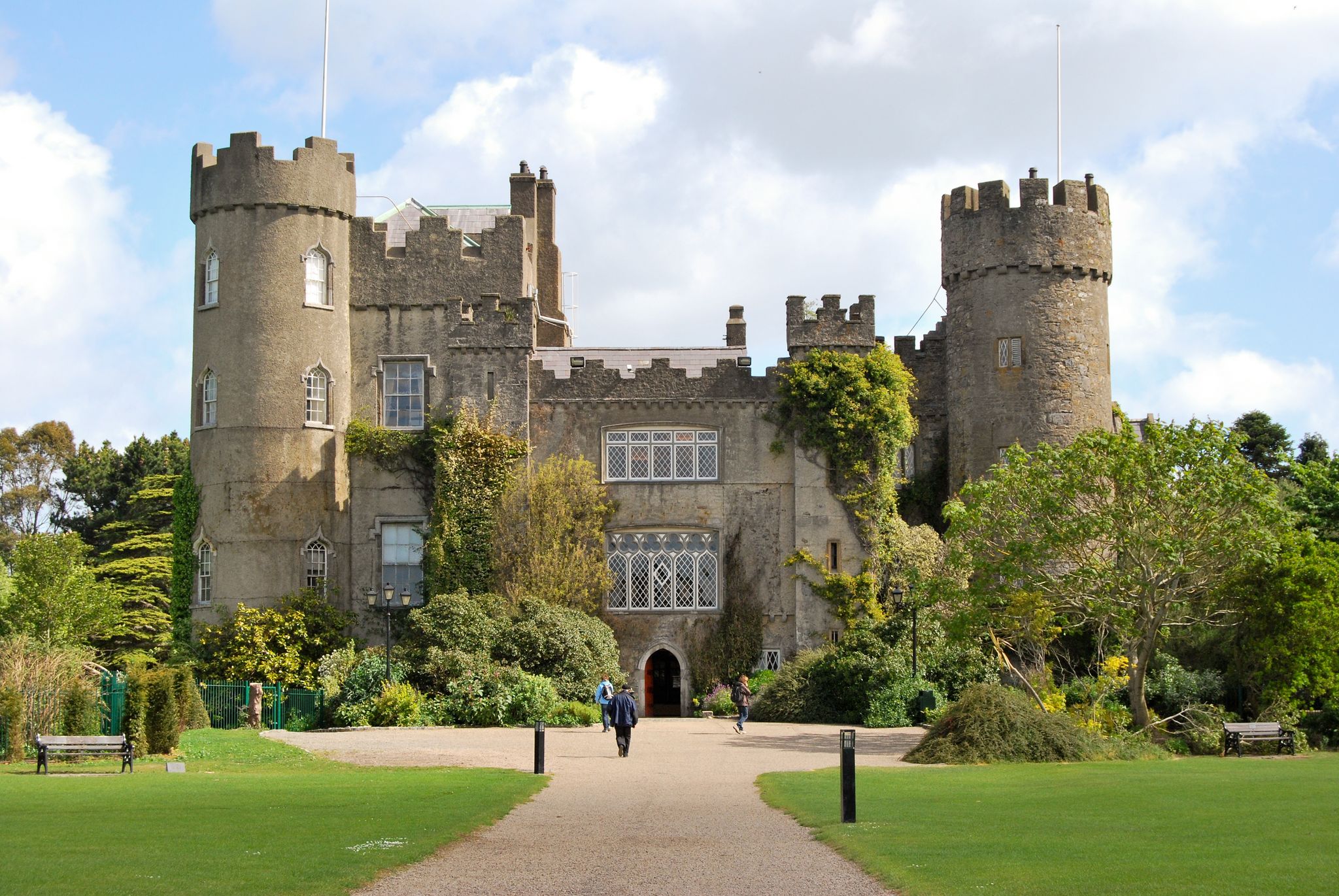 photo of the malahide castle near dublin, ireland .