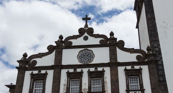 Church of Saint Sebastian (Igreja Matriz de São Sebastião) in Ponta Delgada, the capital of Azores archipelago, on Sao Miguel island.