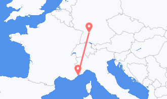 Train tickets from Nice to Stuttgart