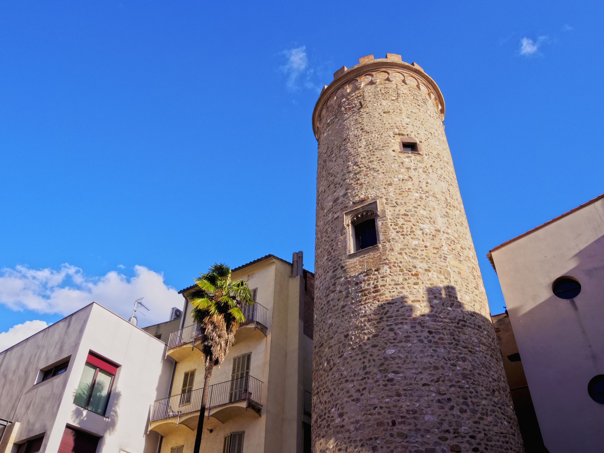 Photo of the Torre del Palau, Terrassa, Catalonia, Spain.
