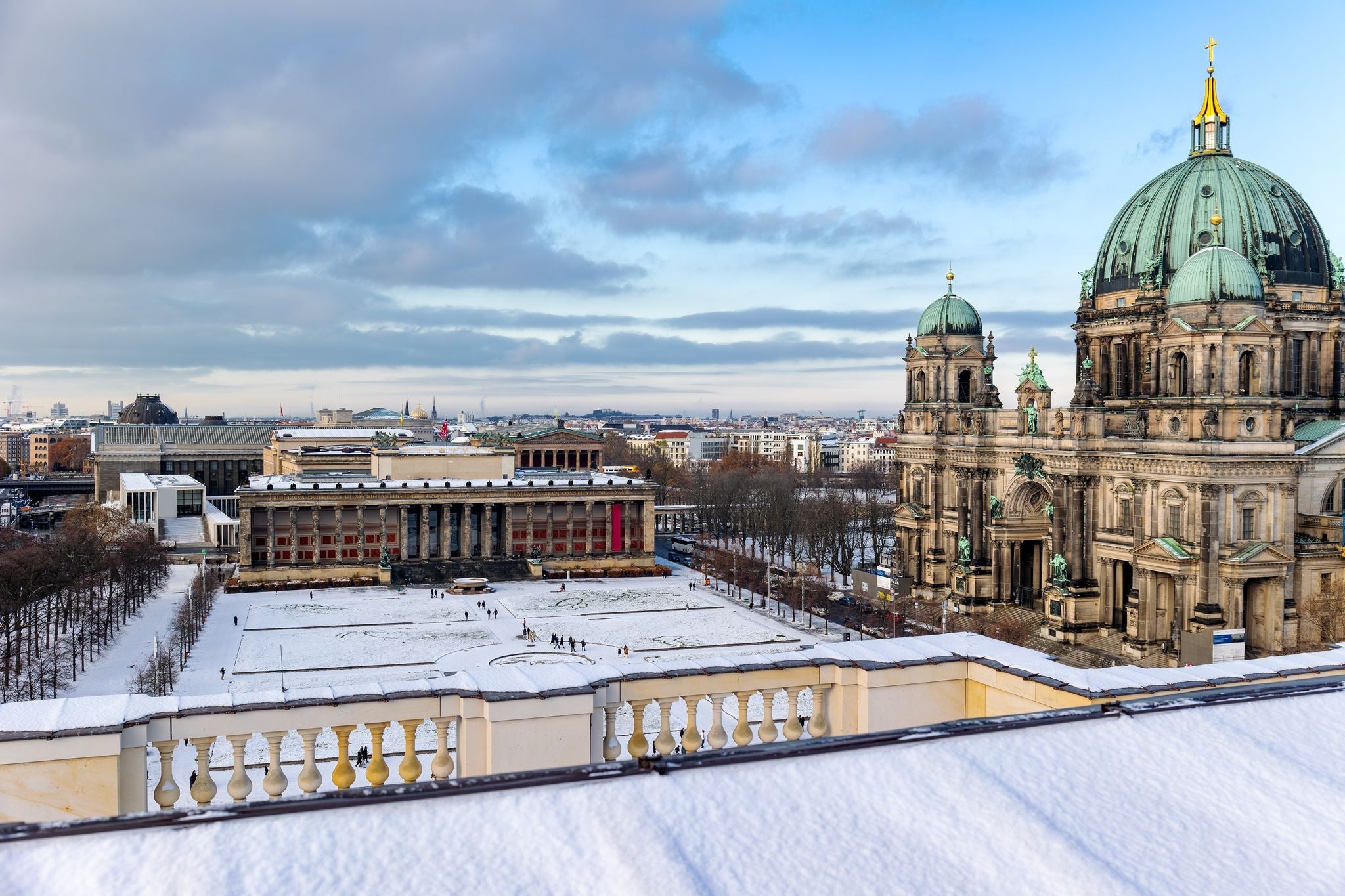 Aerial view of Lustgarten with the Berlin Cathedral and the Neues Museum with snow.jpg