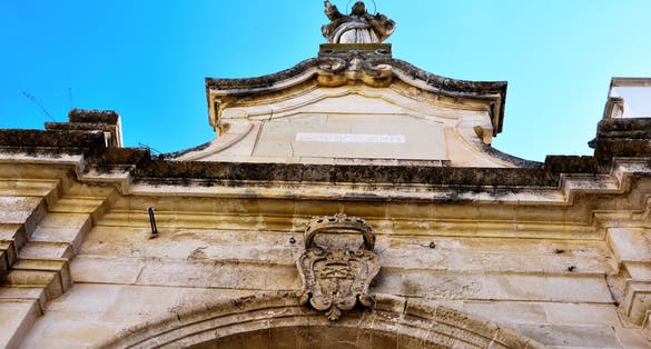 photo of view of Porta San Pietro or Porta Nuova Galatina Lecce Italy,Lucca Italy.
