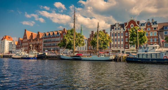 photo of view of Lübeck, Germany.
