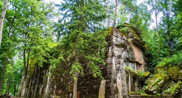 Adolf Hitler's Bunker - The Wolf's Lair, in Wolfsschanze. Poland