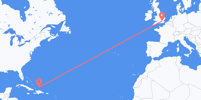 Turks & Caicos Islands to the United Kingdom