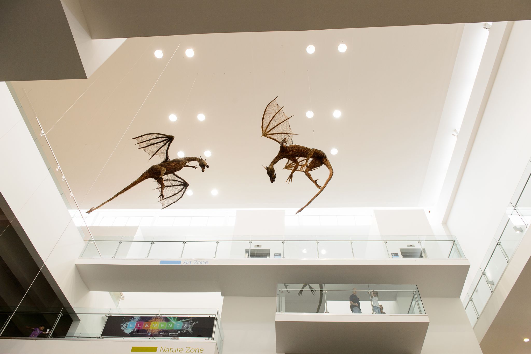 Flying creature in the Ulster Museum, Belfast, Northern Ireland. It was established in 1929.