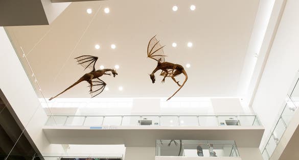 Flying creature in the Ulster Museum, Belfast, Northern Ireland. It was established in 1929.