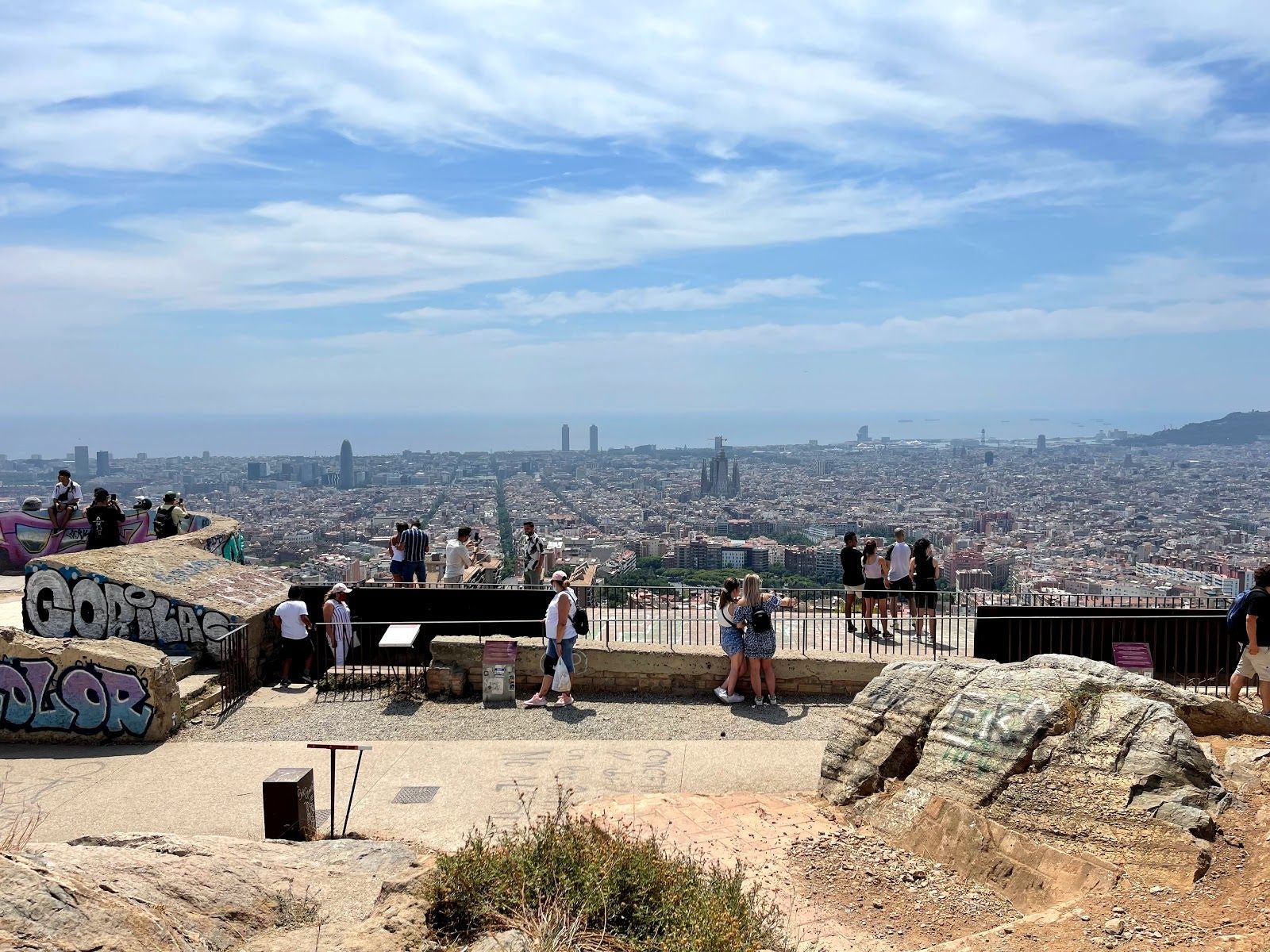 MUHBA Turó de la Rovira (Mirador de les bateries), Can Baró, Horta-Guinardó, Barcelona, Barcelonès, Catalonia, Spain