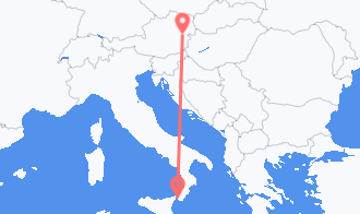 Train tickets from Gemeinde Ternitz to Reggio Calabria