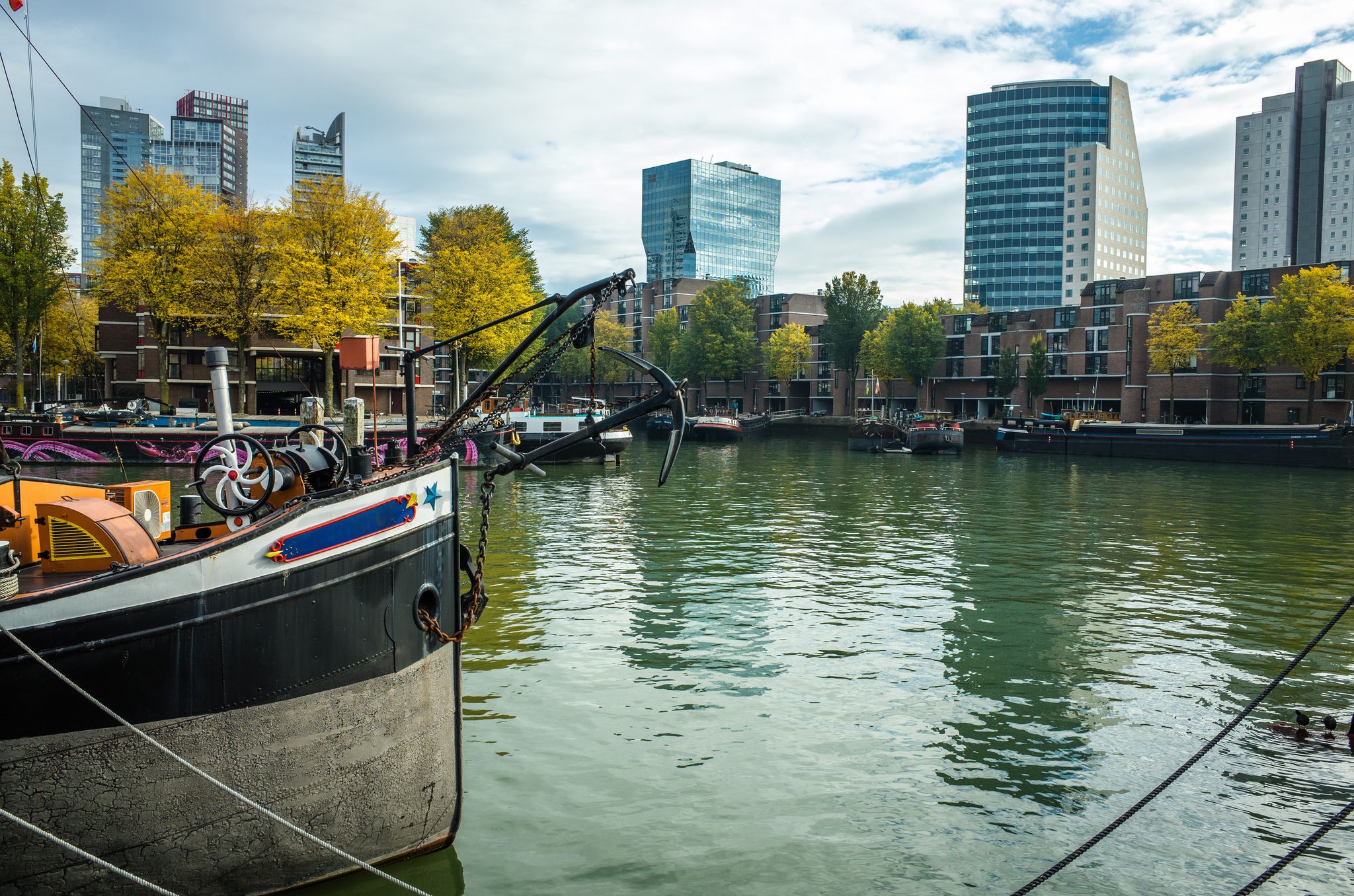 photo of city view from Maritiem Museum Rotterdam, Netherlands.