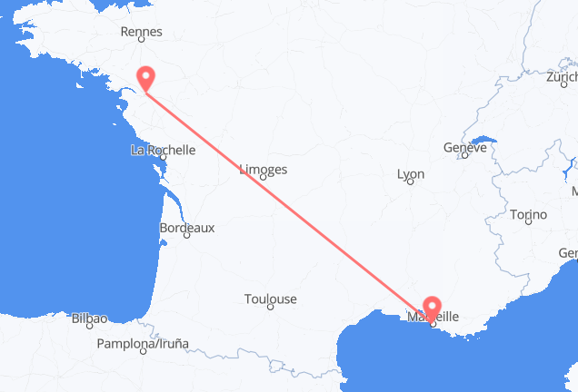 Cheap Flights from Marseille to Nantes – Lowest Fares & Maximum Choice