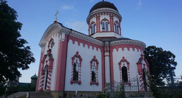 Photo of Noul Neamt Orthodox Monastery in Village Chitcani from Moldova ,Medieval church and Chapel.