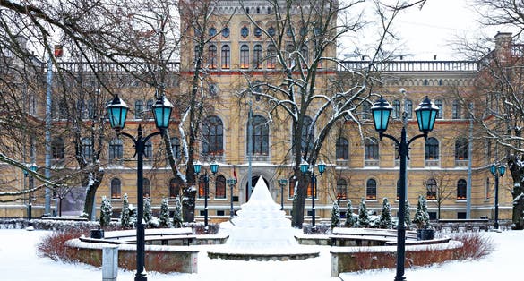 Central building of University of Latvia, Riga, Latvia