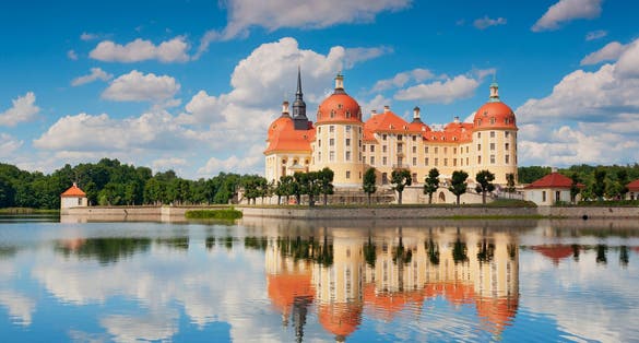 Photo of Moritzburg Castle near Dresden, Germany.