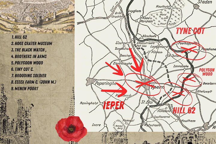Frome Ieper/ypres 4H. WW1 Salient private Tour